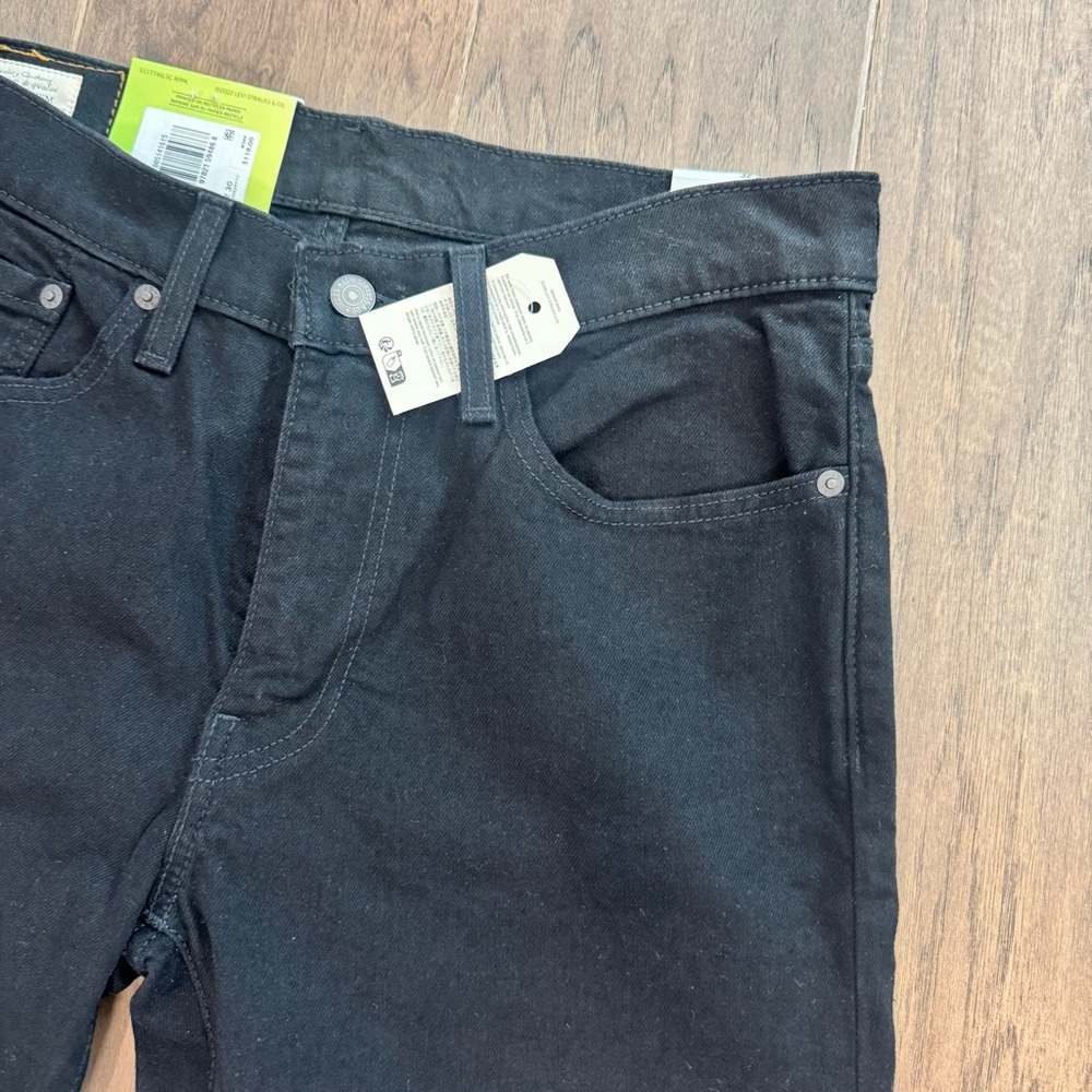 NWT! Men’s Levi's 514 Straight Black Jeans 32/30 - Picture 4 of 16
